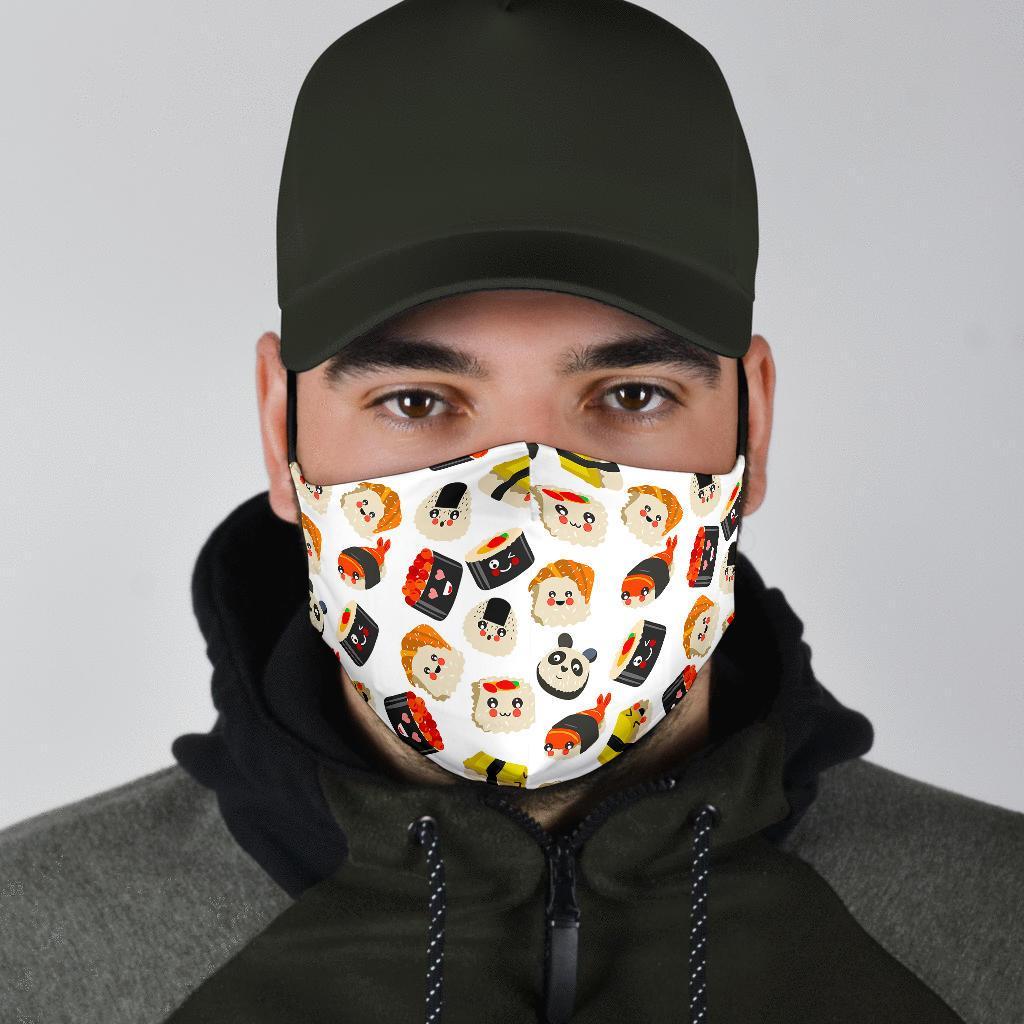 Print Pattern Sushi Face Mask-grizzshop