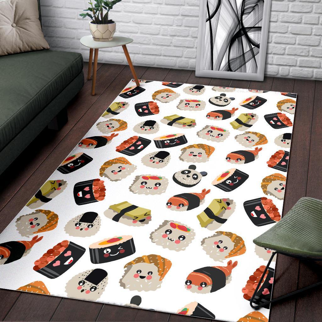 Print Pattern Sushi Floor Mat-grizzshop