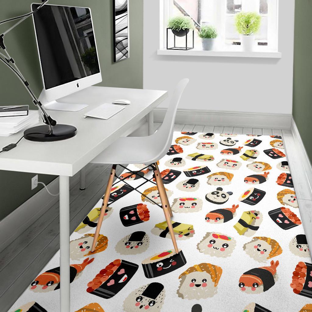 Print Pattern Sushi Floor Mat-grizzshop