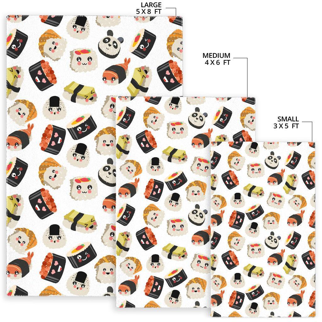 Print Pattern Sushi Floor Mat-grizzshop