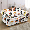 Print Pattern Sushi Loveseat Cover-grizzshop