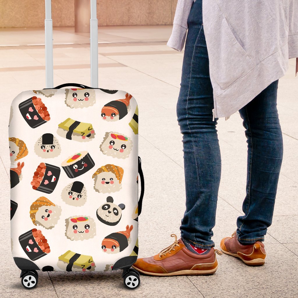 Print Pattern Sushi Luggage Cover Protector-grizzshop