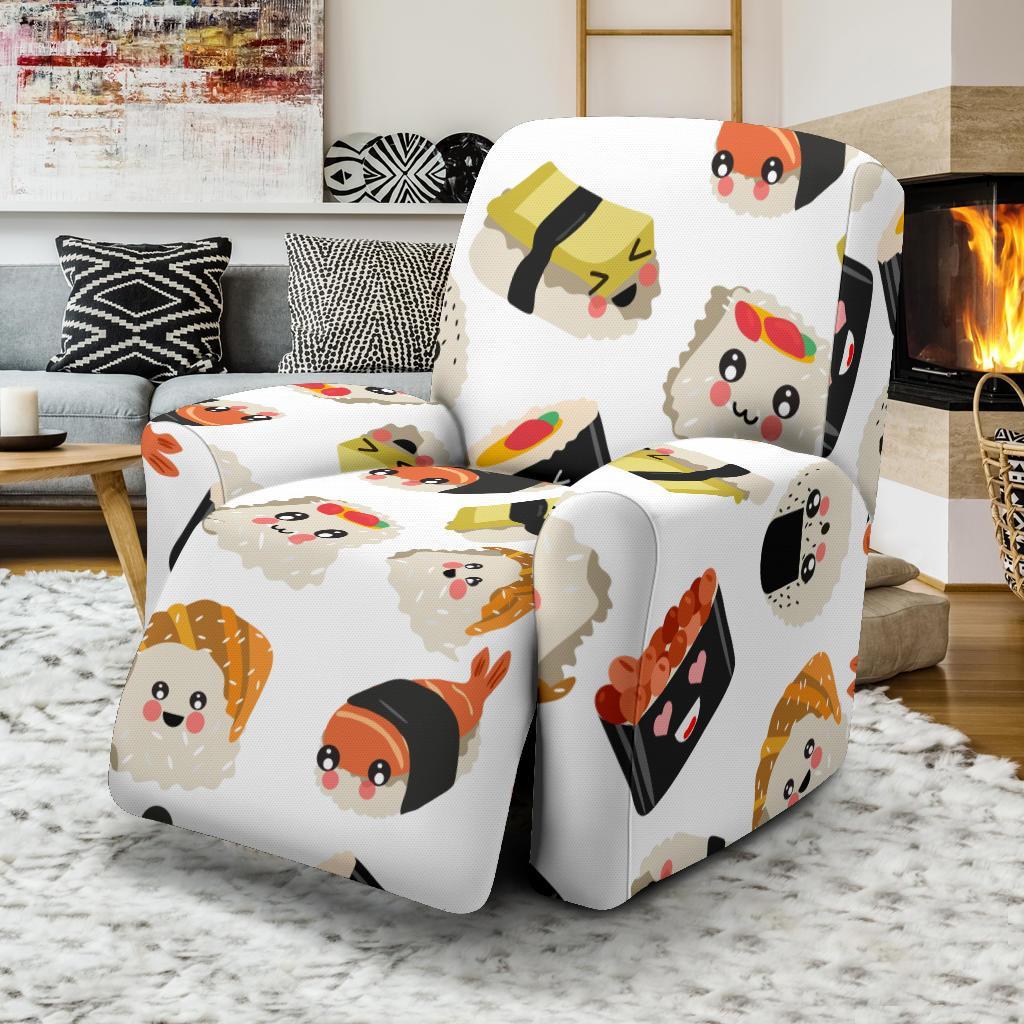 Print Pattern Sushi Recliner Cover-grizzshop