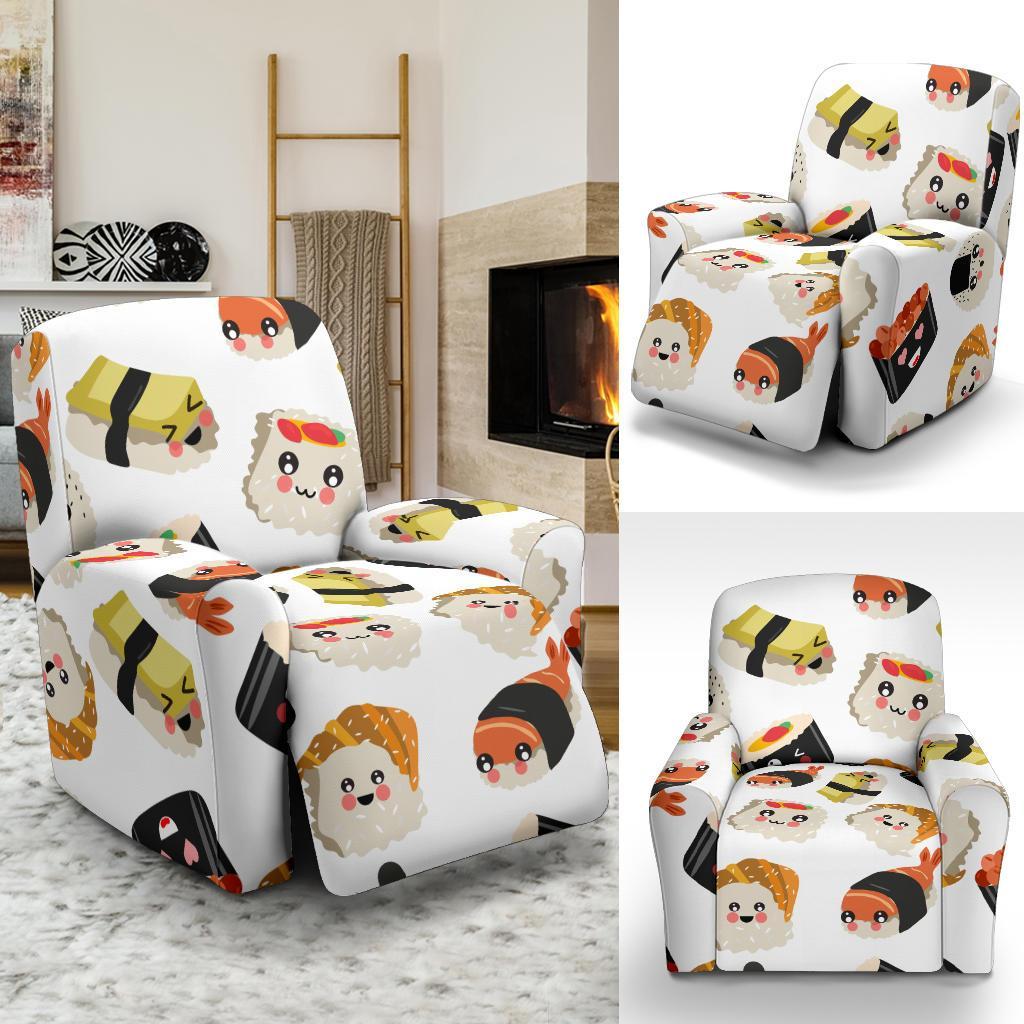 Print Pattern Sushi Recliner Cover-grizzshop