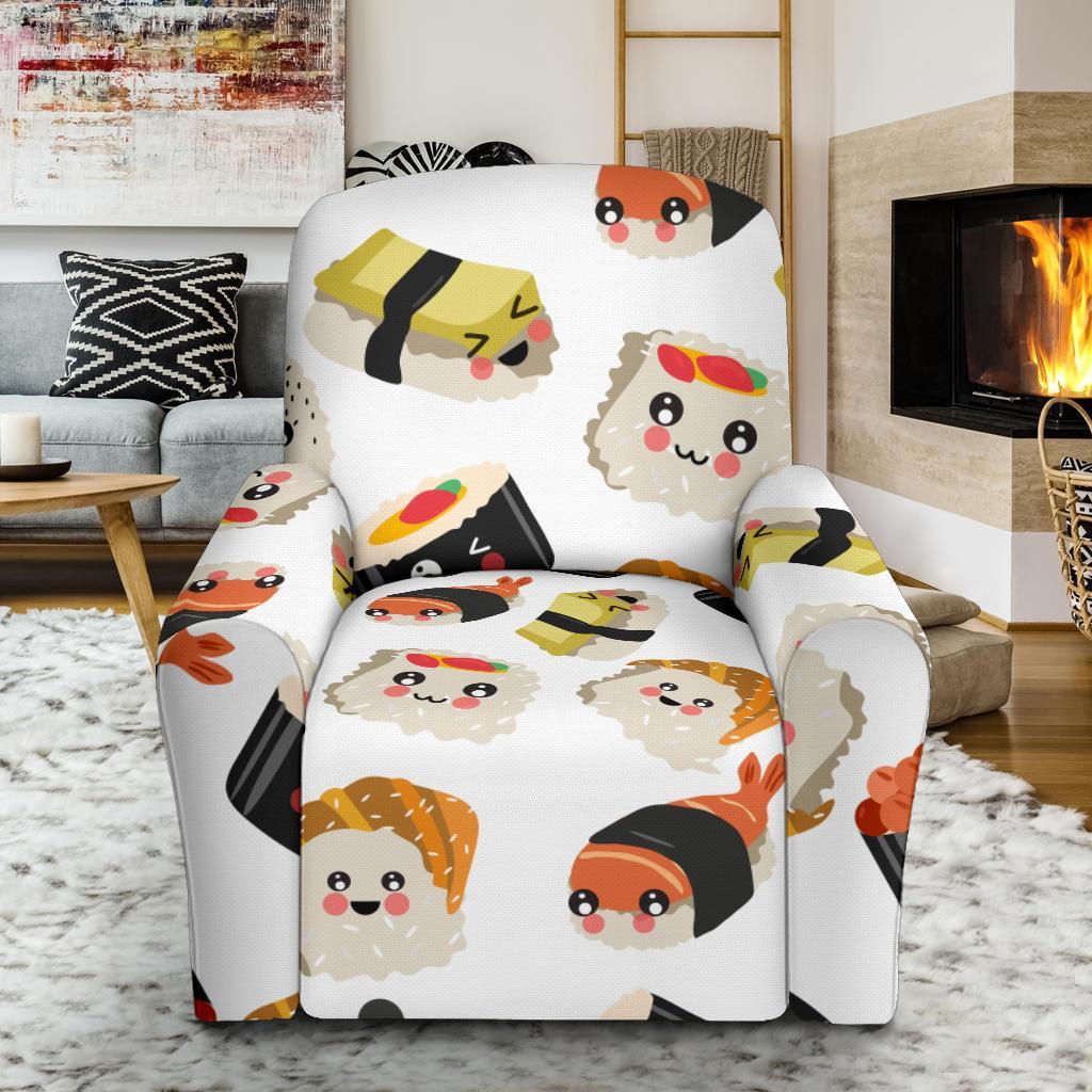 Print Pattern Sushi Recliner Cover-grizzshop