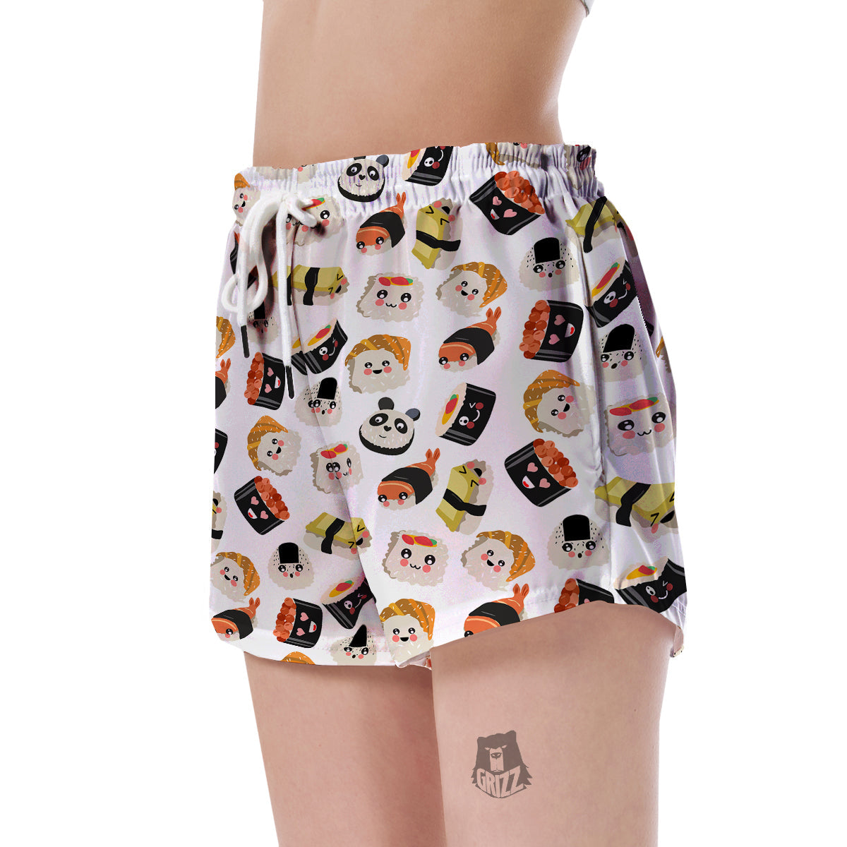 Print Pattern Sushi Women's Shorts-grizzshop