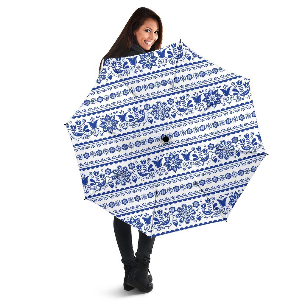 Print Pattern Swedish Automatic Foldable Umbrella-grizzshop