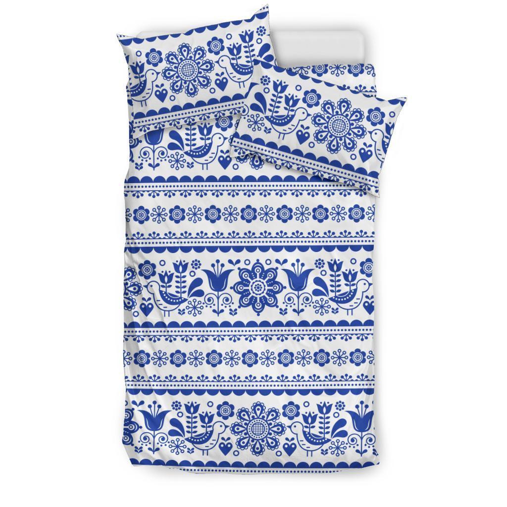 Print Pattern Swedish Duvet Cover Bedding Set-grizzshop