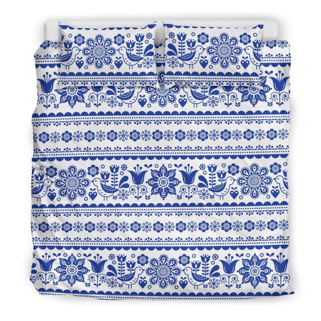 Print Pattern Swedish Duvet Cover Bedding Set-grizzshop