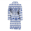 Print Pattern Swedish Men Long Robe-grizzshop