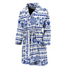 Print Pattern Swedish Men Long Robe-grizzshop