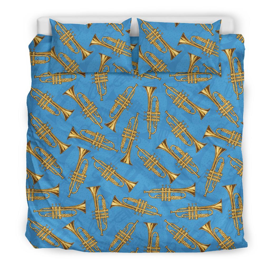 Print Pattern Trumpet Duvet Cover Bedding Set-grizzshop