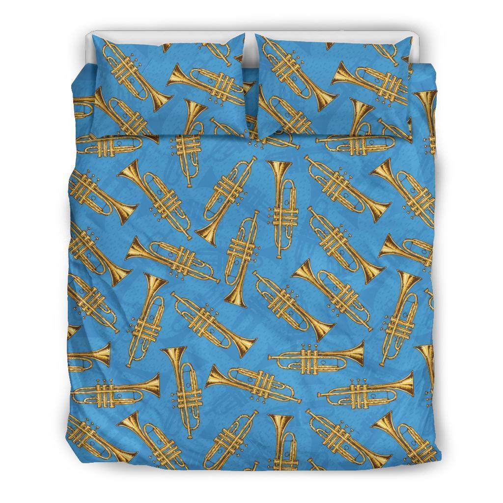 Print Pattern Trumpet Duvet Cover Bedding Set-grizzshop