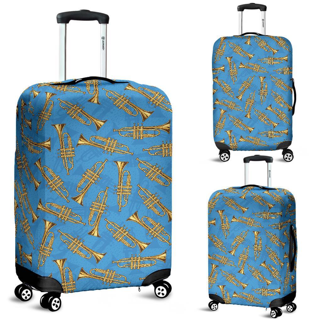 Print Pattern Trumpet Luggage Cover Protector-grizzshop