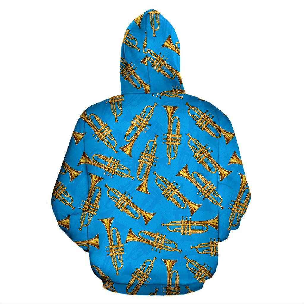 Print Pattern Trumpet Men Women Pullover Hoodie-grizzshop