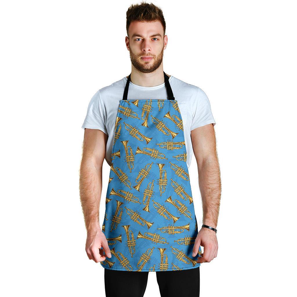 Print Pattern Trumpet Men's Apron-grizzshop