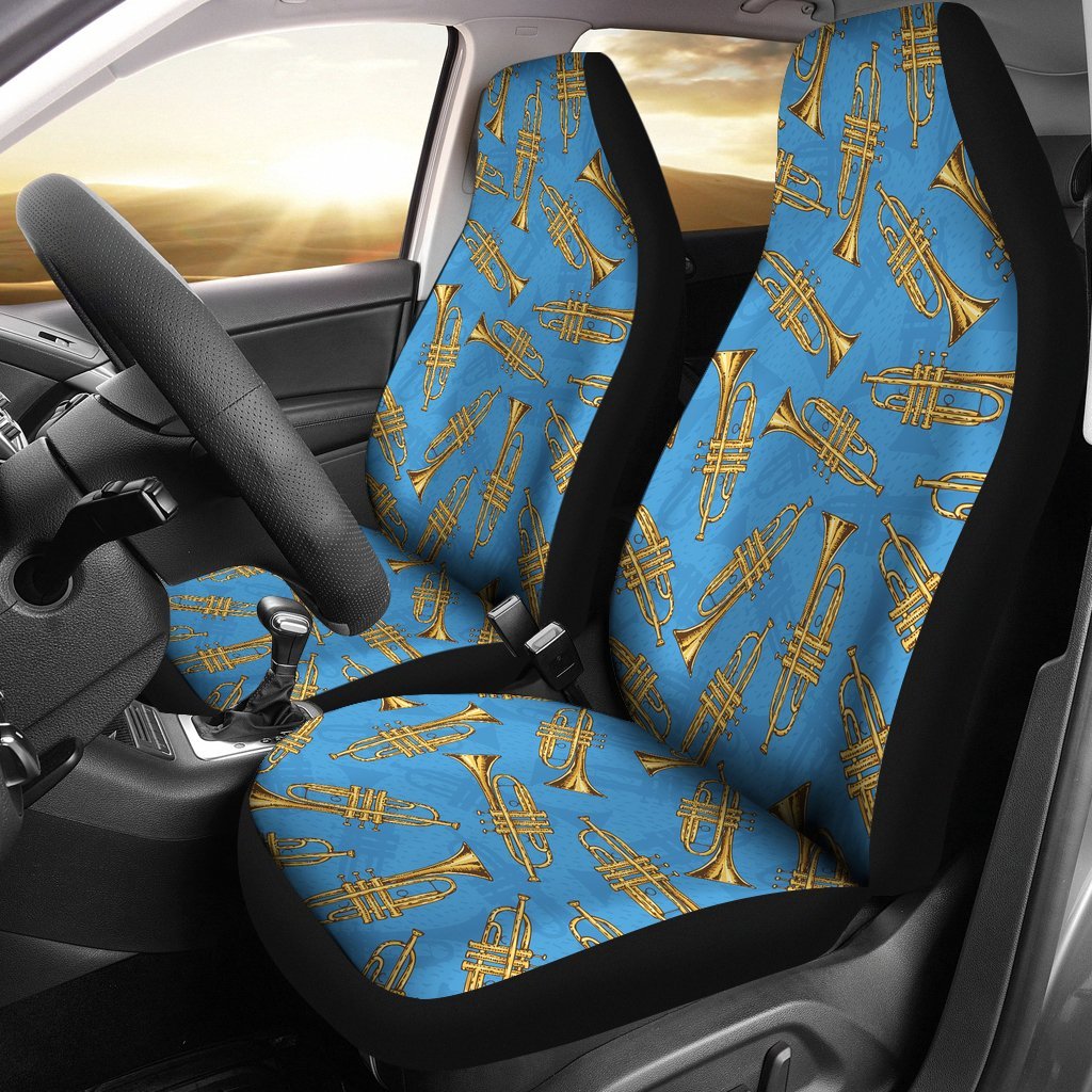 Print Pattern Trumpet Universal Fit Car Seat Covers-grizzshop