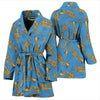 Print Pattern Trumpet Women Long Robe-grizzshop