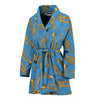 Print Pattern Trumpet Women Long Robe-grizzshop