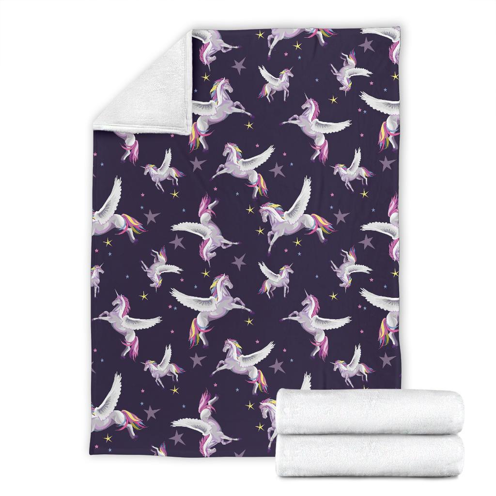 Print Pattern Unicorn Blanket-grizzshop