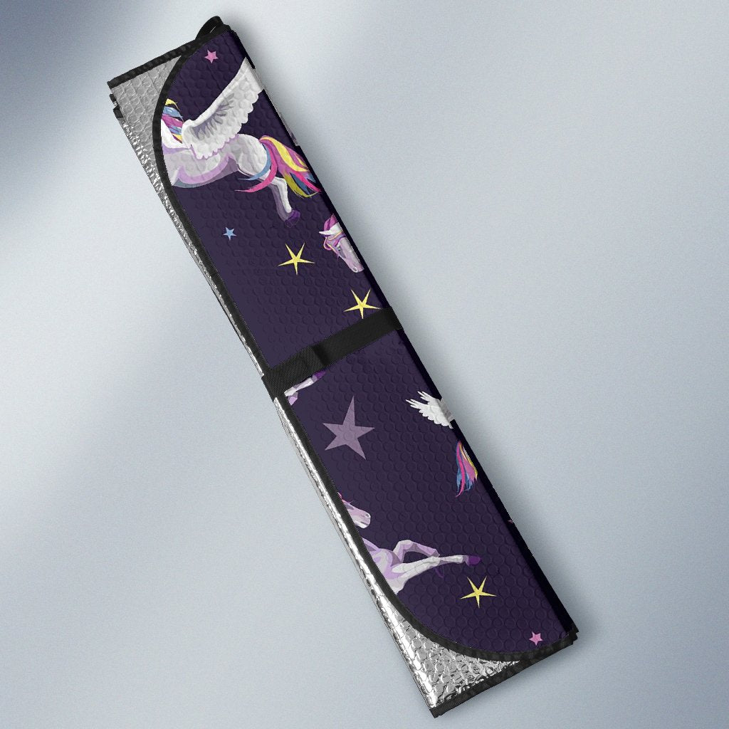 Print Pattern Unicorn Car Sun Shade-grizzshop