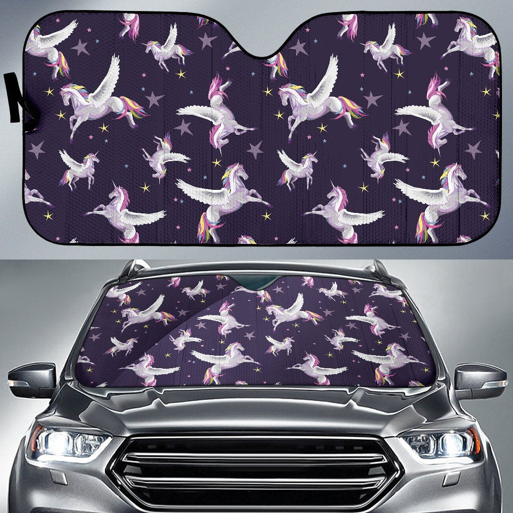 Print Pattern Unicorn Car Sun Shade-grizzshop