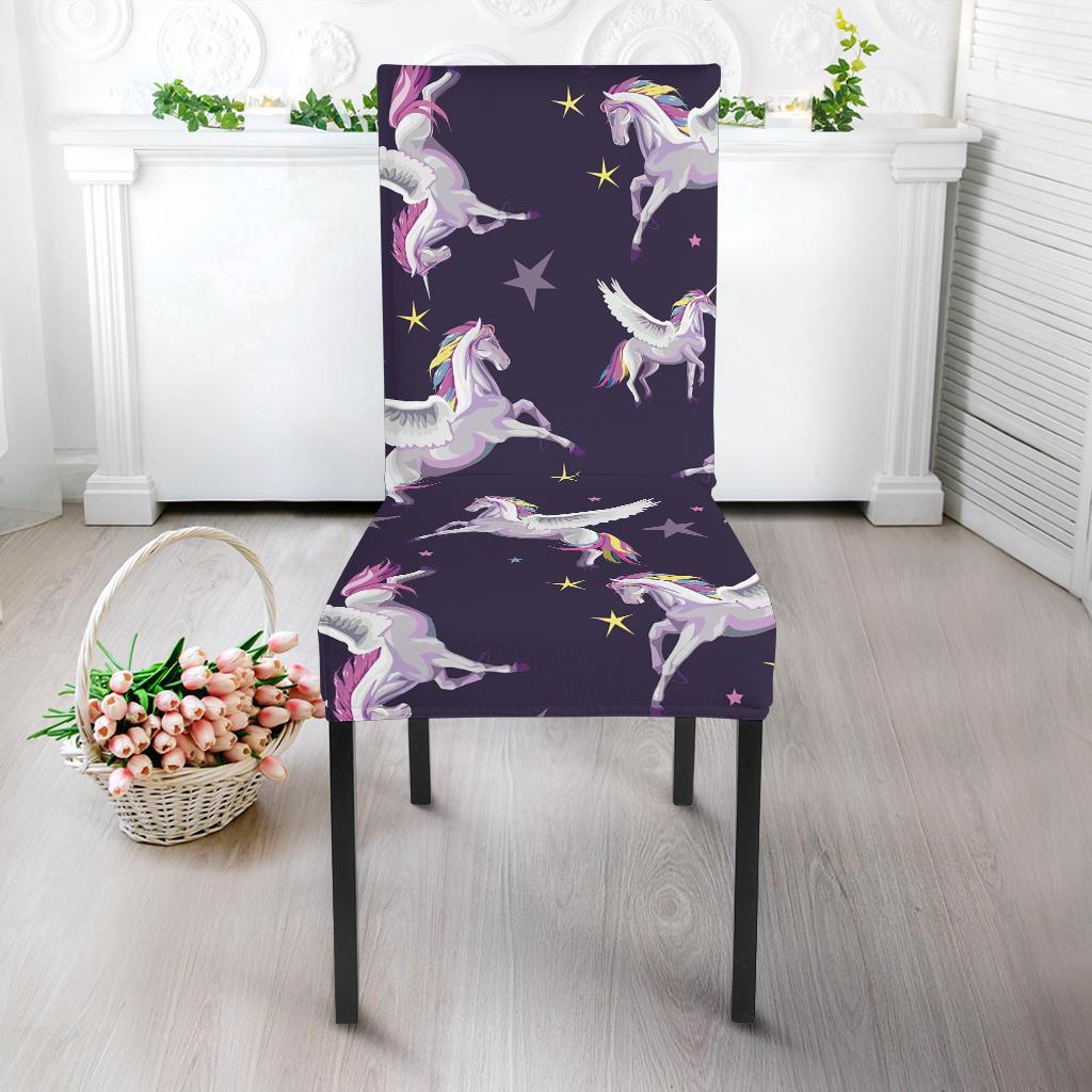 Print Pattern Unicorn Chair Cover-grizzshop