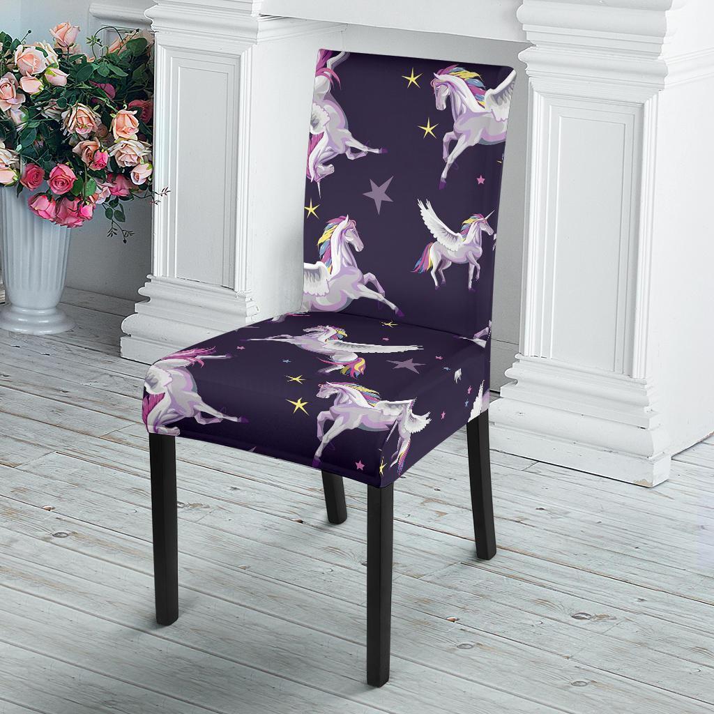 Print Pattern Unicorn Chair Cover-grizzshop