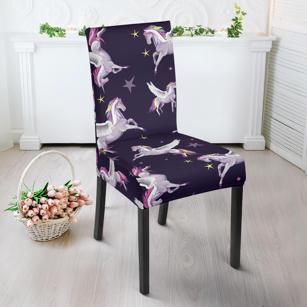 Print Pattern Unicorn Chair Cover-grizzshop