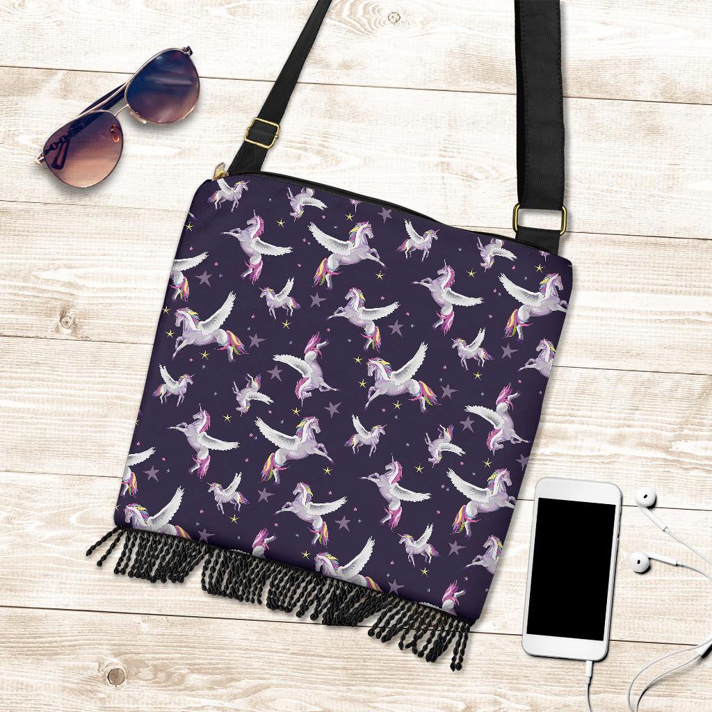 Print Pattern Unicorn Crossbody bags-grizzshop