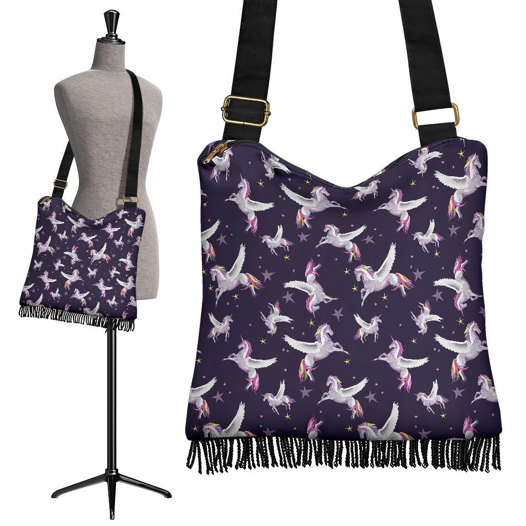 Print Pattern Unicorn Crossbody bags-grizzshop