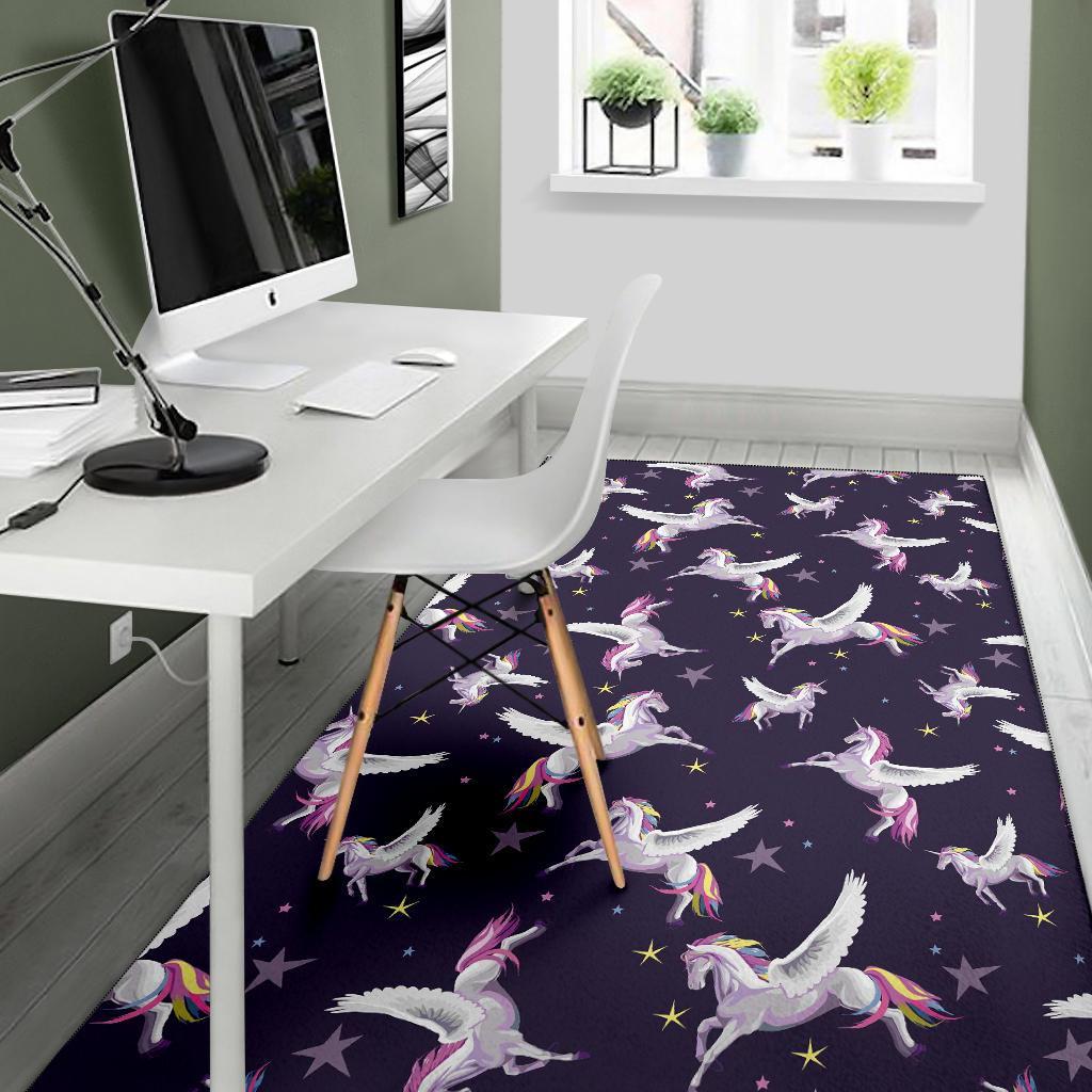 Print Pattern Unicorn Floor Mat-grizzshop