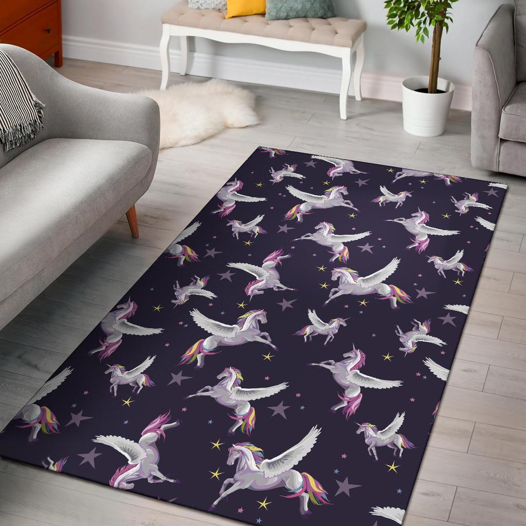 Print Pattern Unicorn Floor Mat-grizzshop