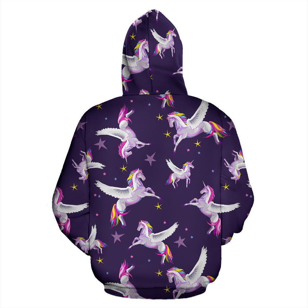 Print Pattern Unicorn Men Women Pullover Hoodie-grizzshop