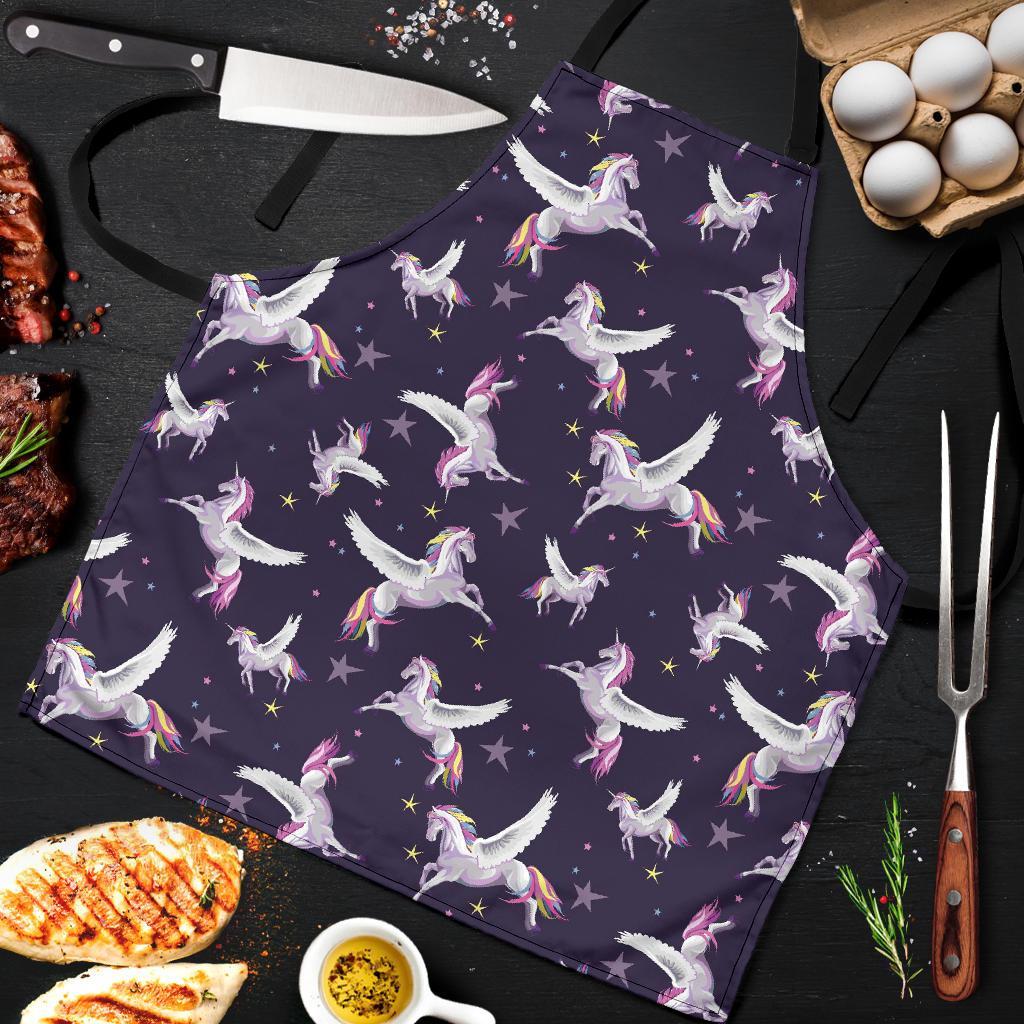 Print Pattern Unicorn Men's Apron-grizzshop