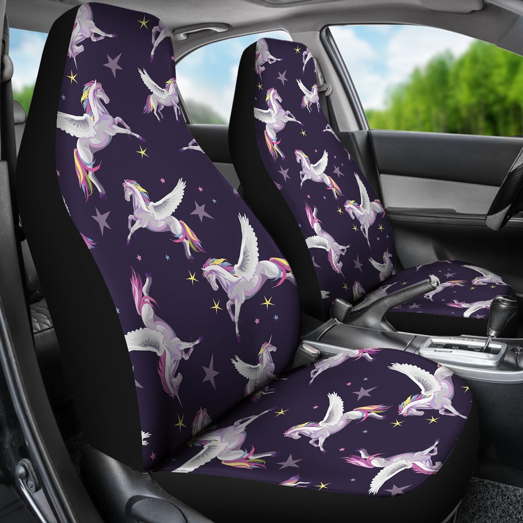 Print Pattern Unicorn Universal Fit Car Seat Covers-grizzshop