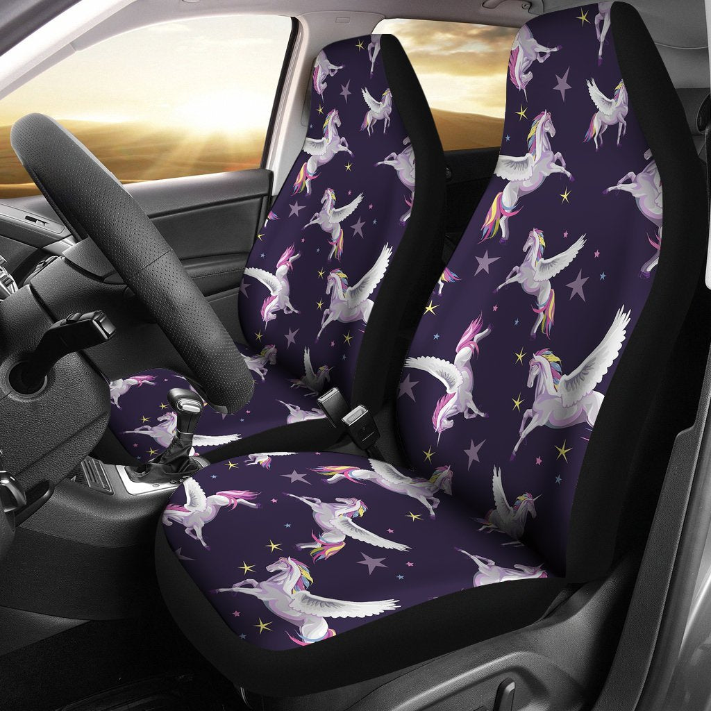 Print Pattern Unicorn Universal Fit Car Seat Covers-grizzshop