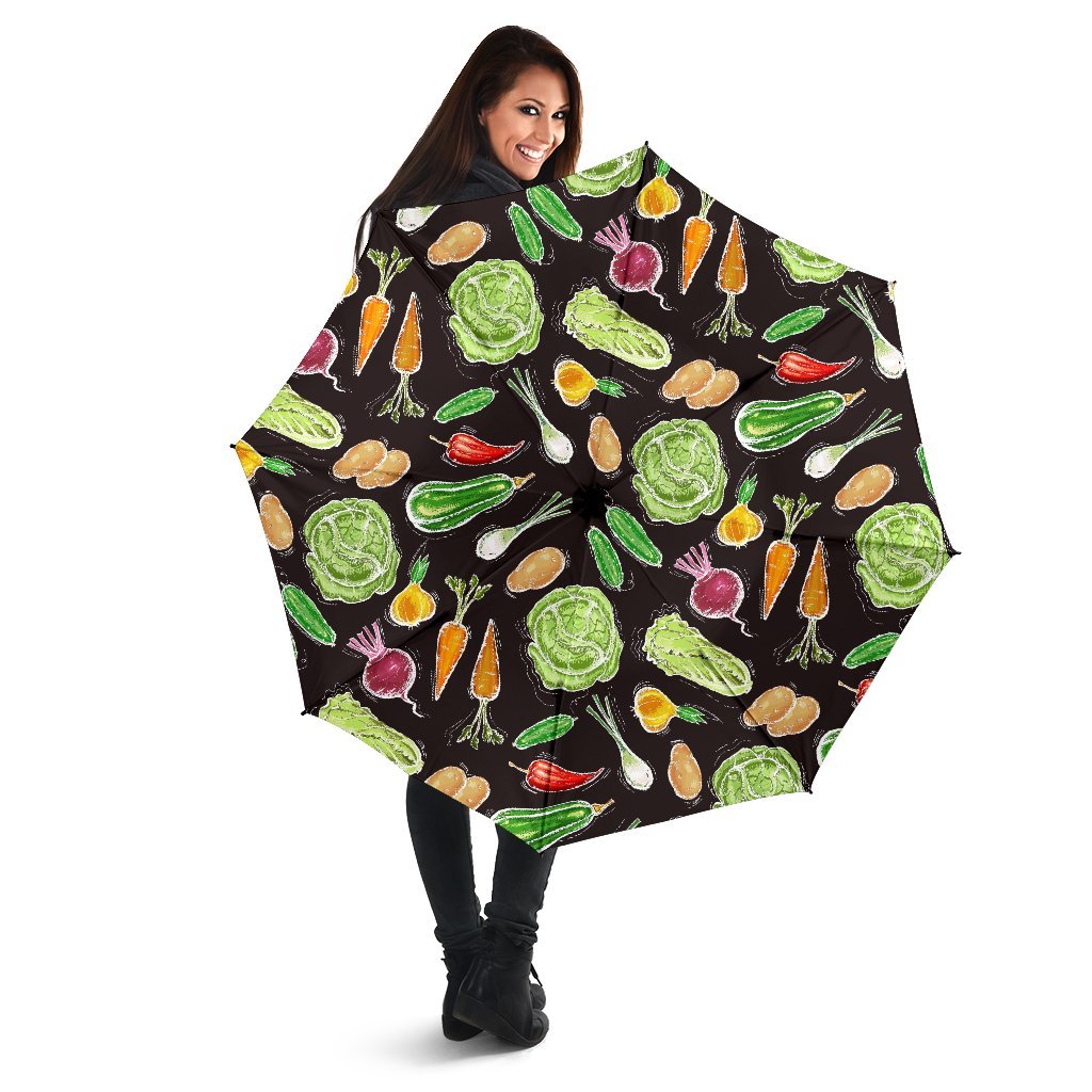 Print Pattern Vegan Automatic Foldable Umbrella-grizzshop