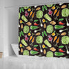 Print Pattern Vegan Bathroom Shower Curtain-grizzshop