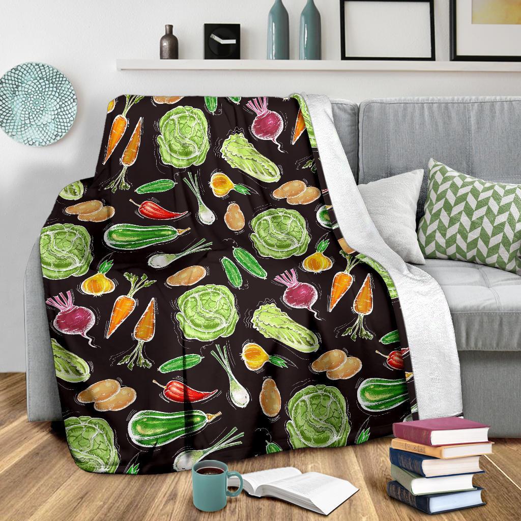 Print Pattern Vegan Blanket-grizzshop