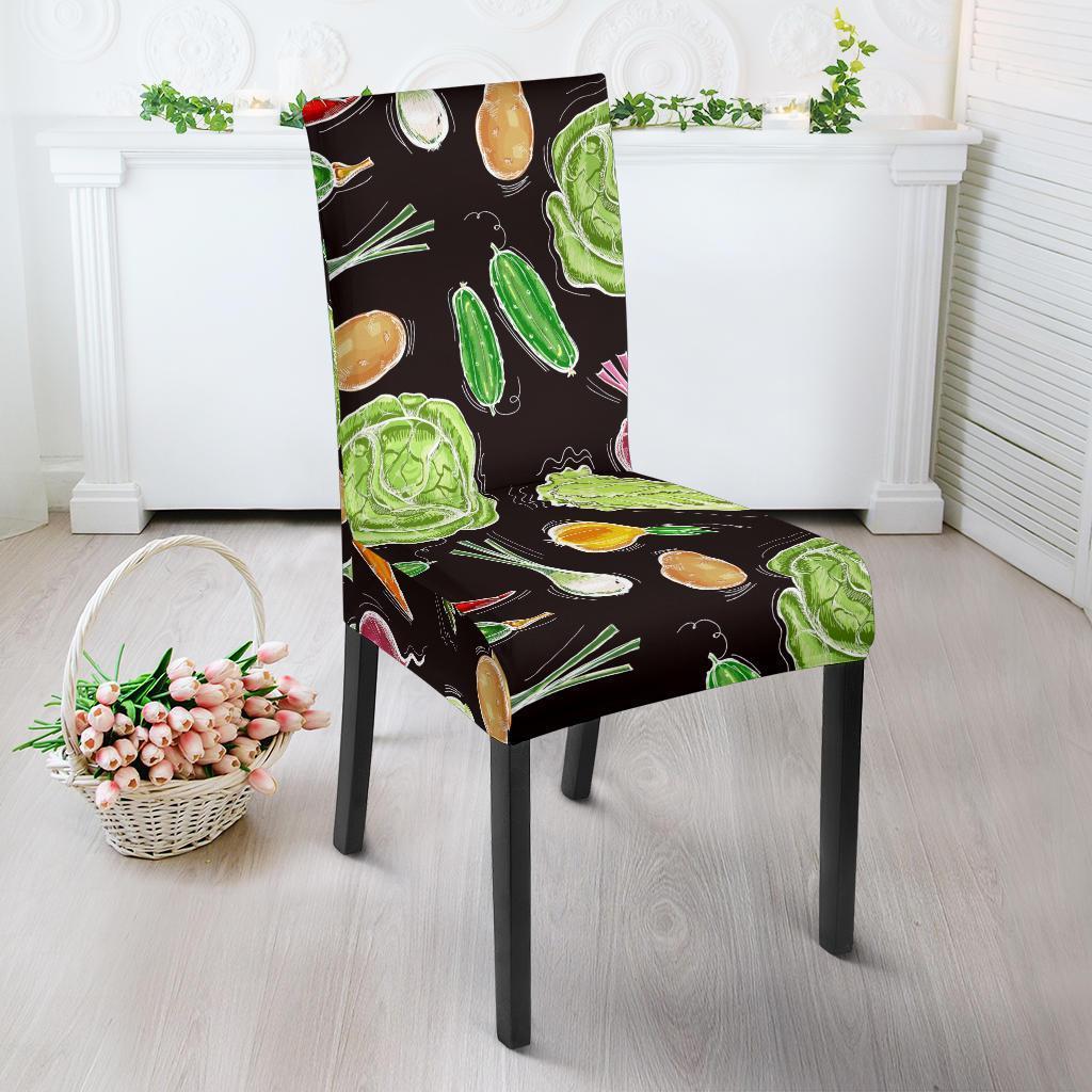 Print Pattern Vegan Chair Cover-grizzshop