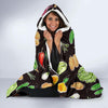 Print Pattern Vegan Hooded Blanket-grizzshop