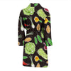 Print Pattern Vegan Men Long Robe-grizzshop