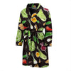 Print Pattern Vegan Men Long Robe-grizzshop