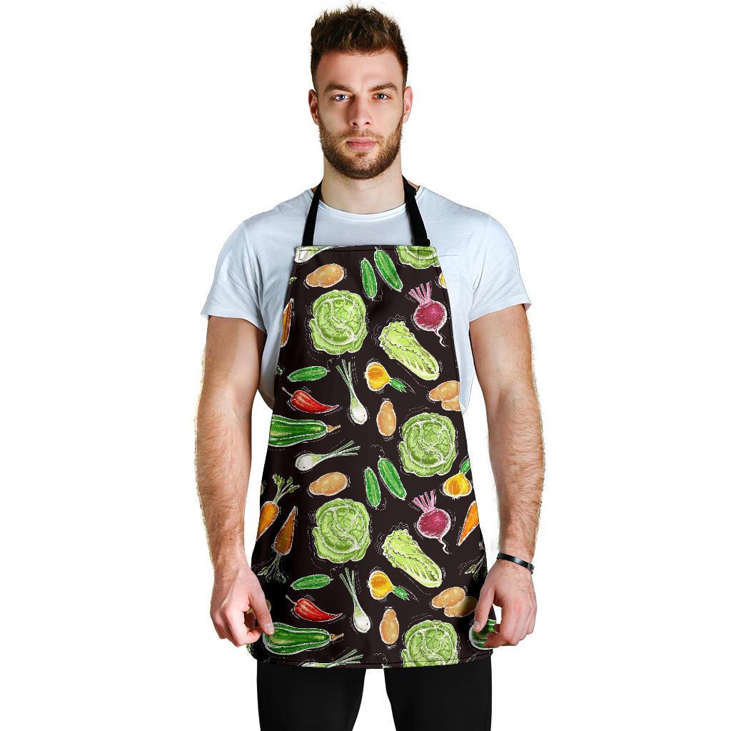 Print Pattern Vegan Men's Apron-grizzshop