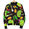 Print Pattern Vegan Men's Bomber Jacket-grizzshop