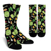 Print Pattern Vegan Unisex Crew Socks-grizzshop