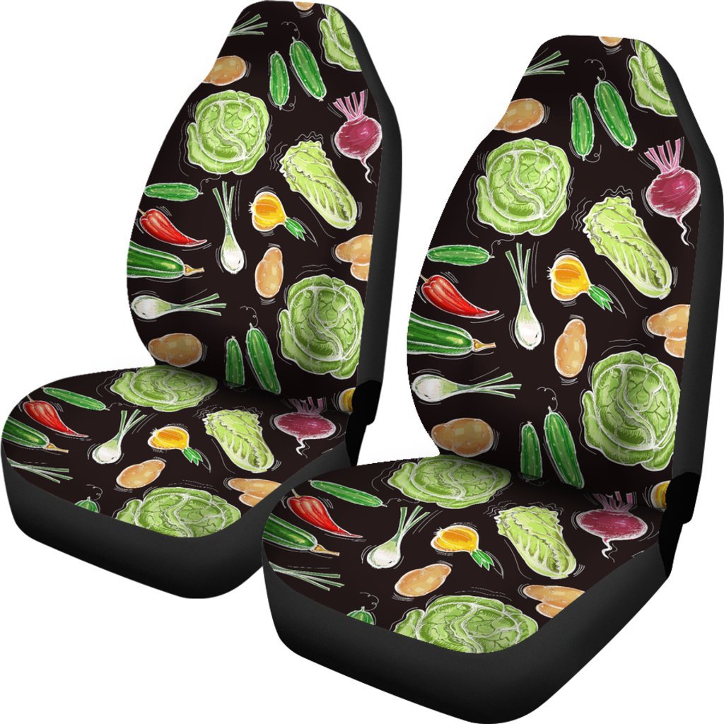 Print Pattern Vegan Universal Fit Car Seat Covers-grizzshop