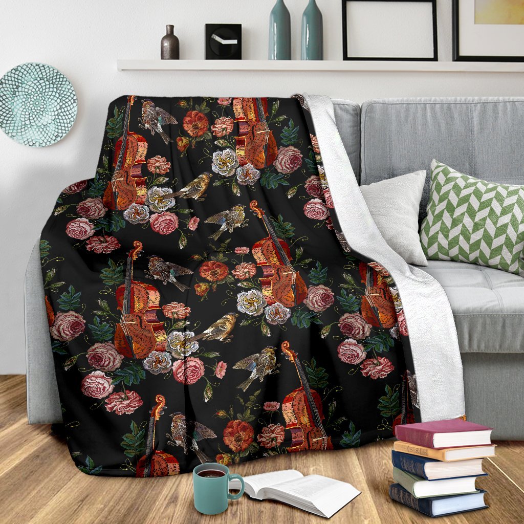 Print Pattern Violin Blanket-grizzshop