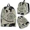 Print Pattern World Map Backpack-grizzshop